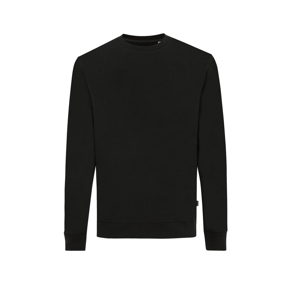 IQONIQ Zion Rundhals-Sweater aus recycelter Baumwolle - schwarz (± PMS Black)