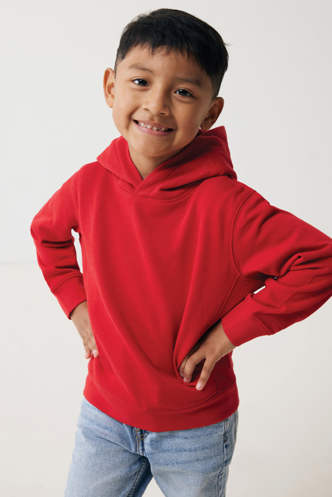 IQONIQ Yengo KidsHoodie mit Seitentaschen aus rec. Baumwolle