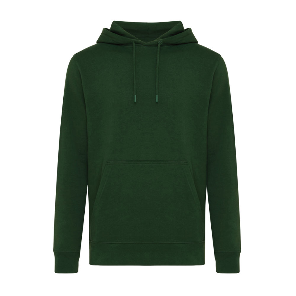 IQONIQ Rila Lightweight Hoodie aus recycelter Baumwolle - forest green (± PMS 19-5920TCX)