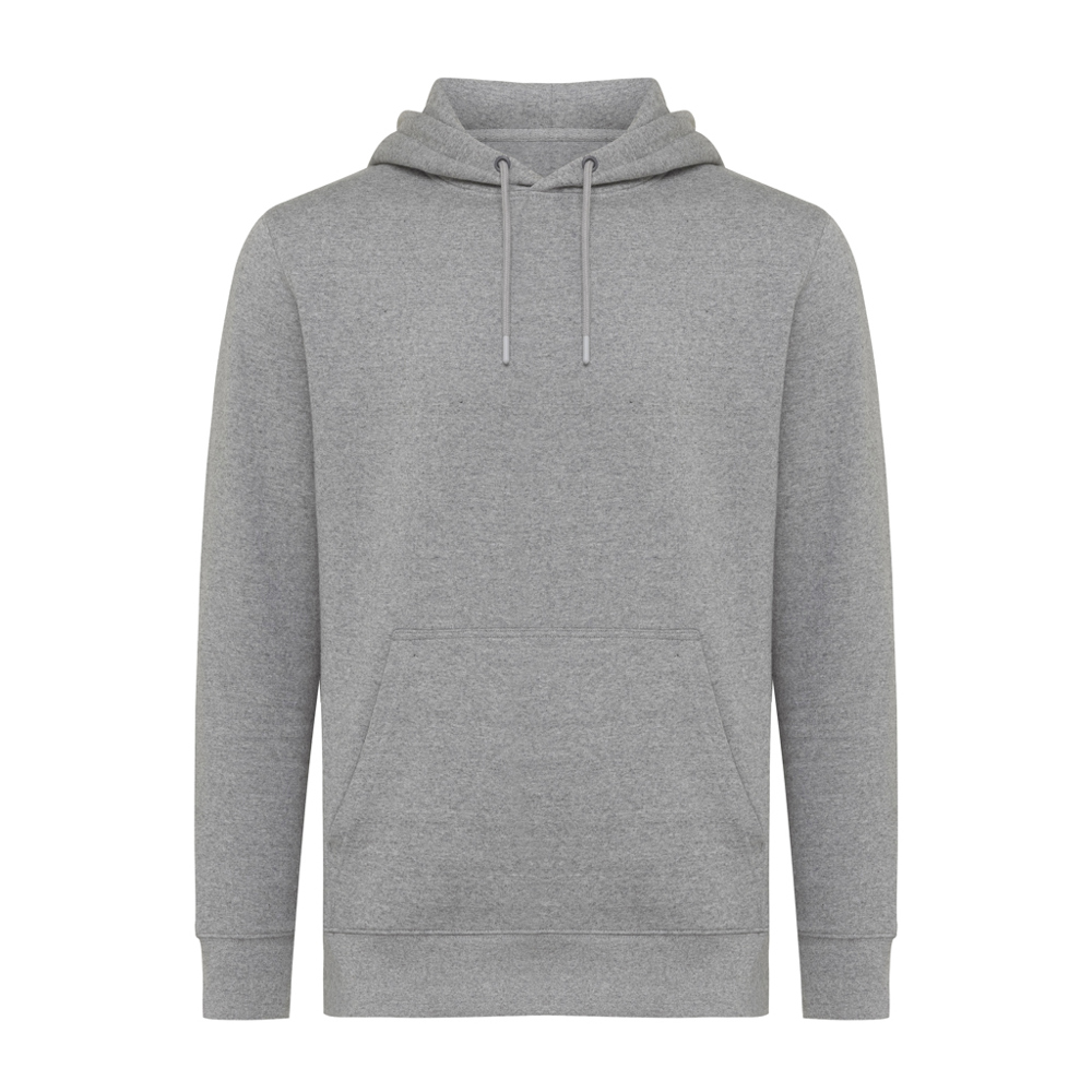 IQONIQ Rila Lightweight Hoodie aus recycelter Baumwolle - light heather anthracite (± PMS light heather anthra)