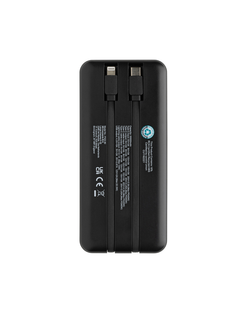 Gridley 20.000mAh 65W Laptop Powerbank aus RCS rPlastik