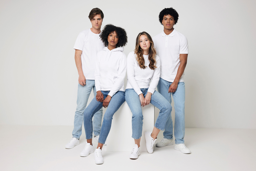 IQONIQ Zion Rundhals-Sweater aus recycelter Baumwolle