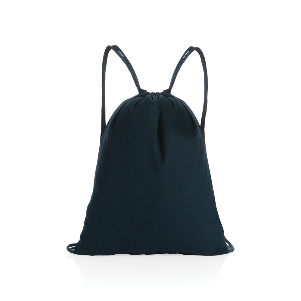 Impact AWARE™ recycelter Baumwoll-Sportbeutel 145gr - navy blau (± PMS 539)