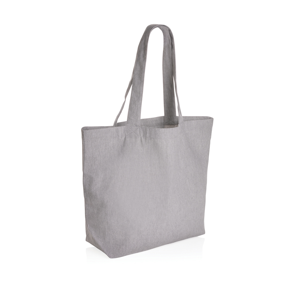Impact Aware™ 240g/m² rcCanvas Shopper + Tasche, ungefärbt - grau (± PMS 427)