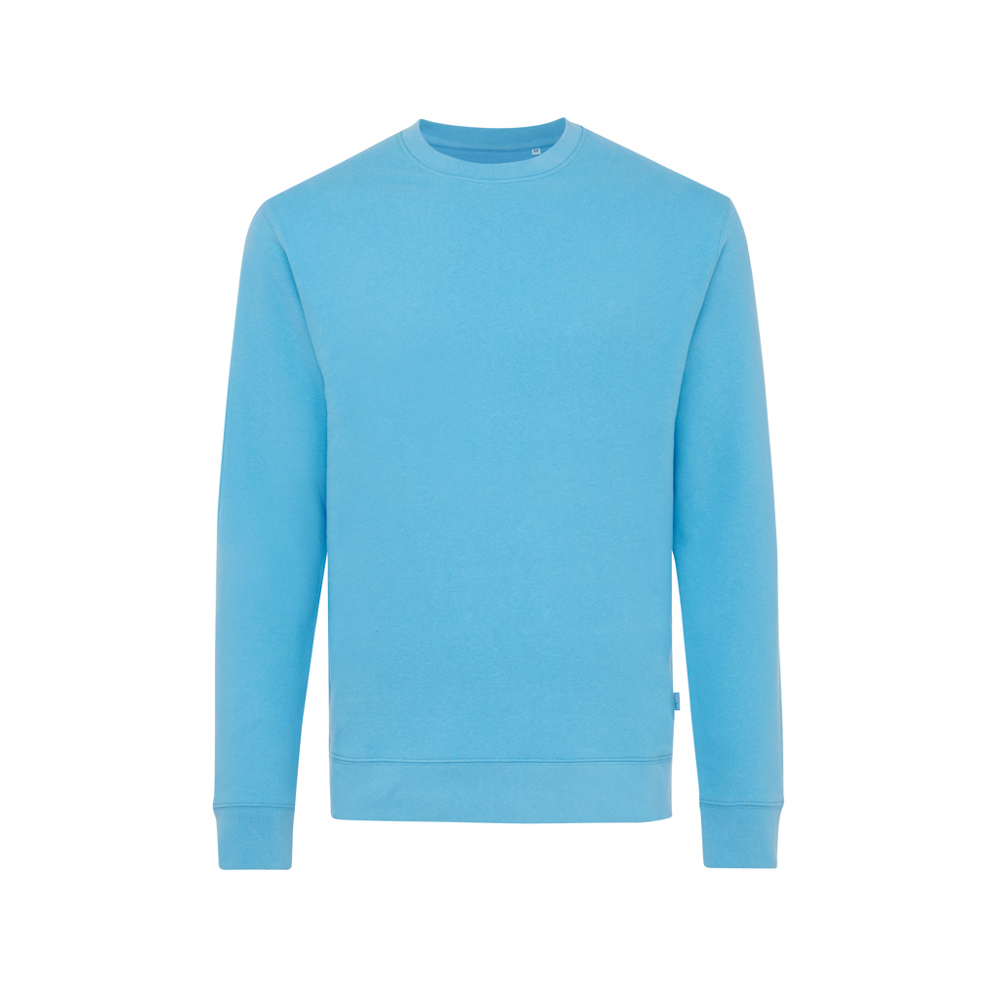 IQONIQ Zion Rundhals-Sweater aus recycelter Baumwolle - tranquil blue (± PMS 17-4139TCX)