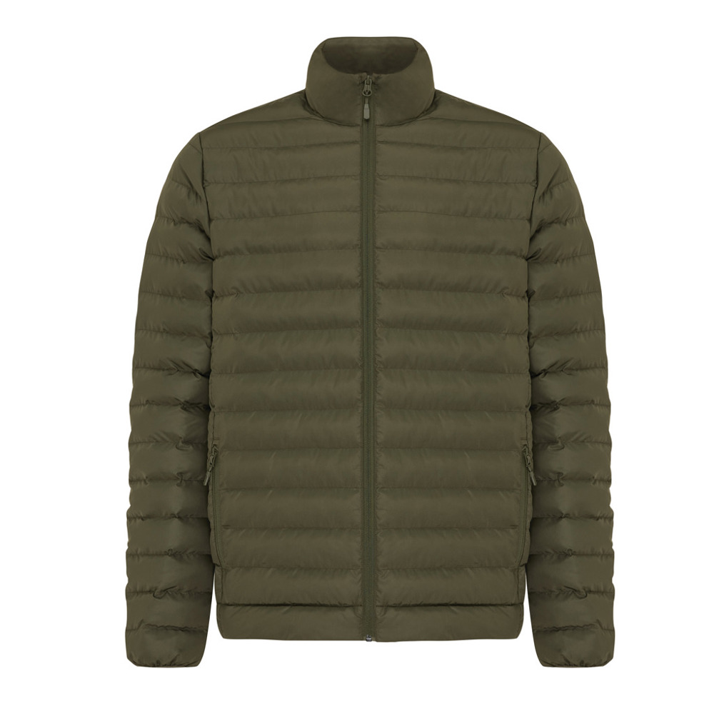 IQONIQ Maiko Herren Steppjacke aus recyceltem Polyester - khaki (± PMS 18-0523 TCX)