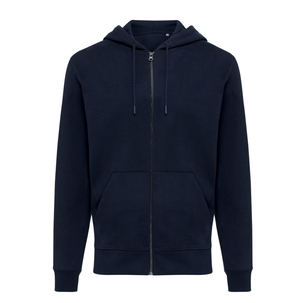 IQONIQ Abisko Zip-Kapuzenpullover aus recycelter Baumwolle - navy blau (± PMS 19-3923TCX)