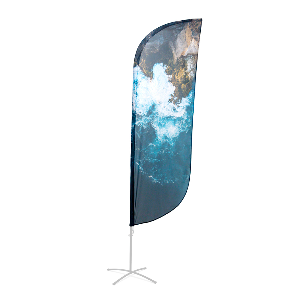 Beachflag Alu Paddelform 345cm Druck Öko