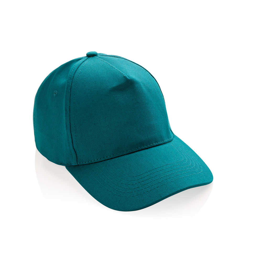 Impact 5 Panel Kappe aus 280gr rCotton mit AWARE™ Tracer - verdigris (± PMS 18-4834TCX)