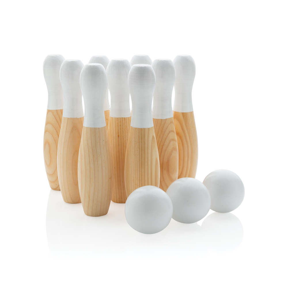 Kegel-Set aus Holz