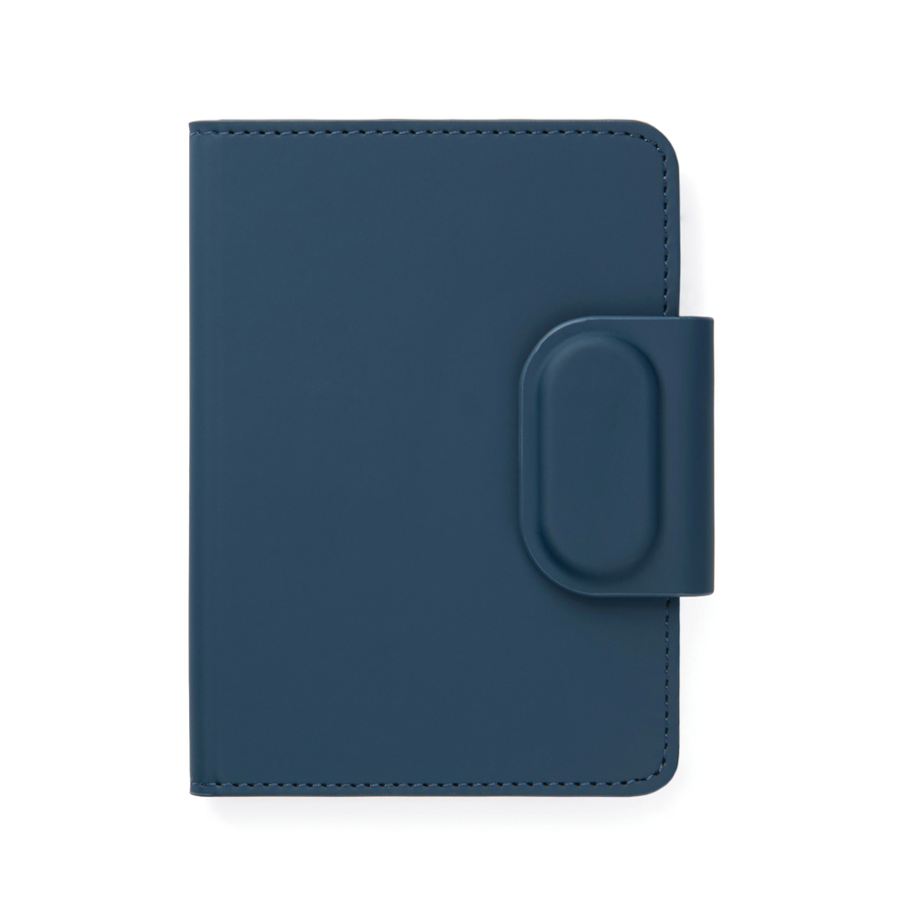VINGA Baltimore RCS Passport Cover mit Dual-Finder - navy blau (± PMS 7545 C)