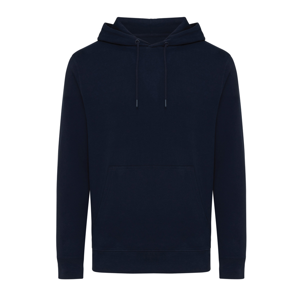 IQONIQ Rila Lightweight Hoodie aus recycelter Baumwolle - navy blau (± PMS 19-3923TCX)