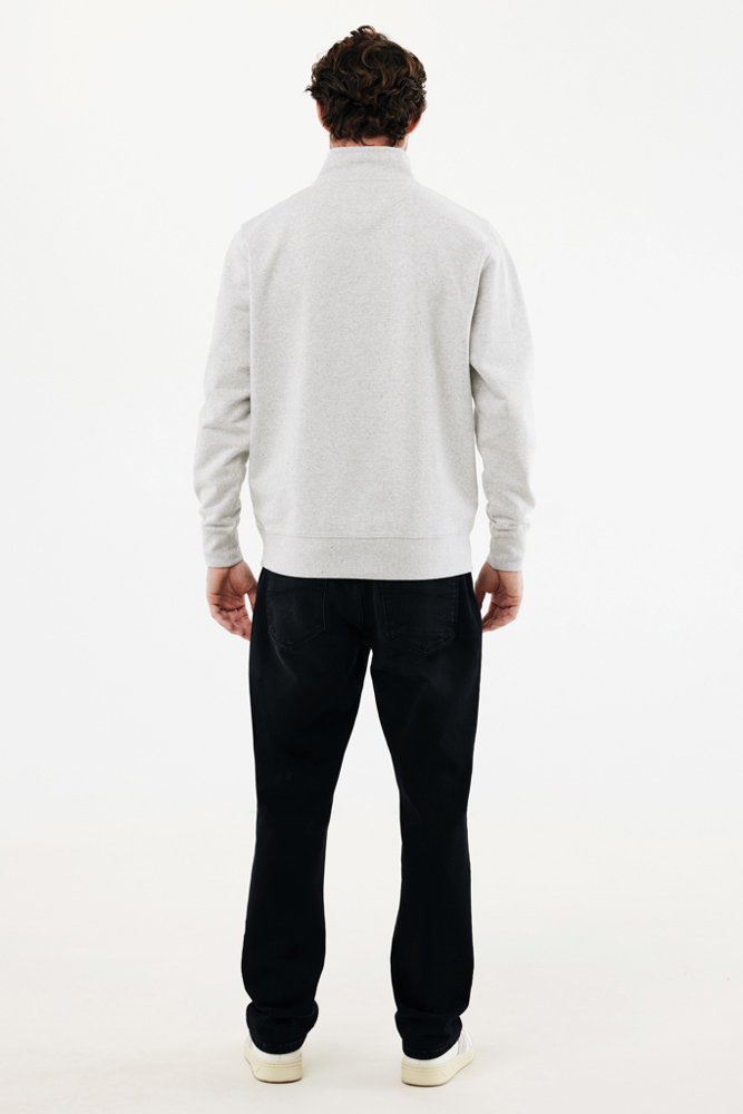 IQONIQ Elgon Quarter-Zip-Sweater aus rec. Baumwolle