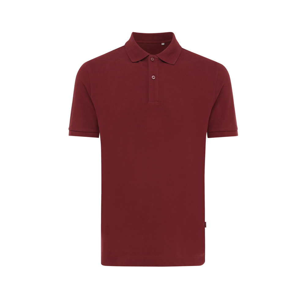IQONIQ Yosemite Piqué-Poloshirt aus recycelter Baumwolle - burgunderrot (± PMS 19-1724TCX)