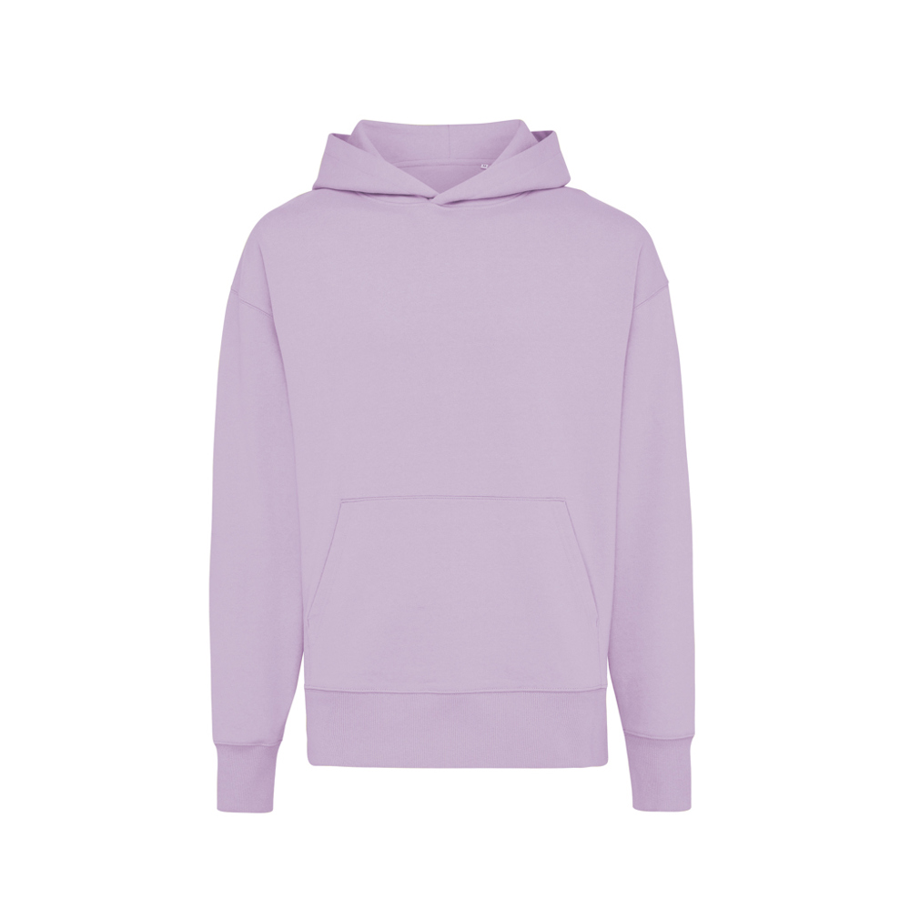 IQONIQ Yoho Relax-Hoodie aus recycelter Baumwolle - lavender (± PMS 15-3716TCX)