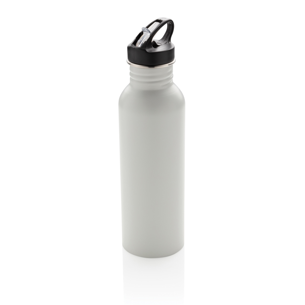 Deluxe Sportflasche aus Edelstahl - off white (± PMS Mist white)