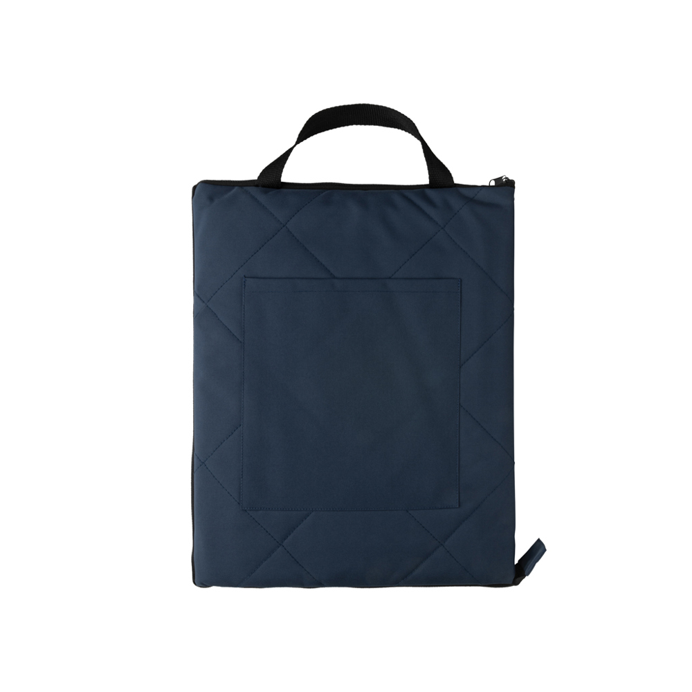 Impact Aware™ RPET faltbare, gesteppte Picknickdecke - navy blau (± PMS 539)