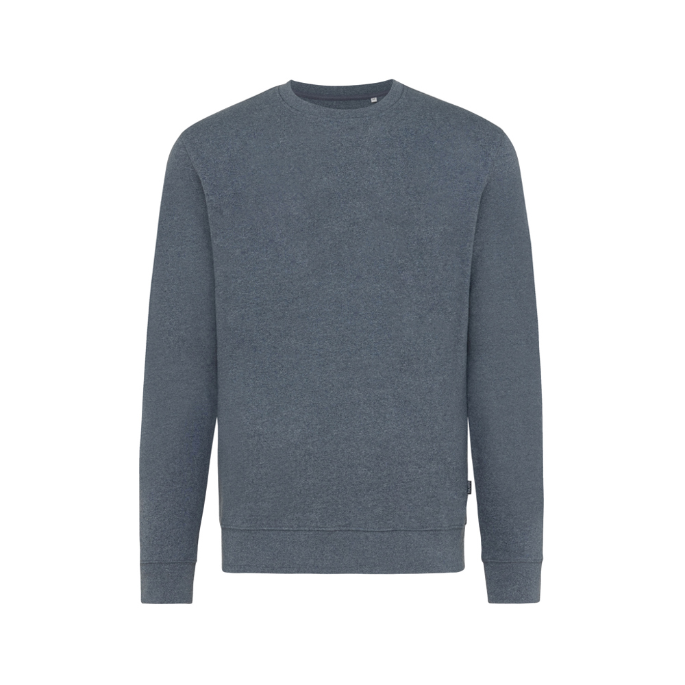 IQONIQ Denali ungefärbt. Rundhals-Sweater aus recycelter BW - heather navy (± PMS heather navy)