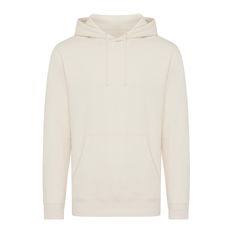 IQONIQ Rila Lightweight Hoodie aus recycelter Baumwolle - natural raw (± PMS natural raw undyed)