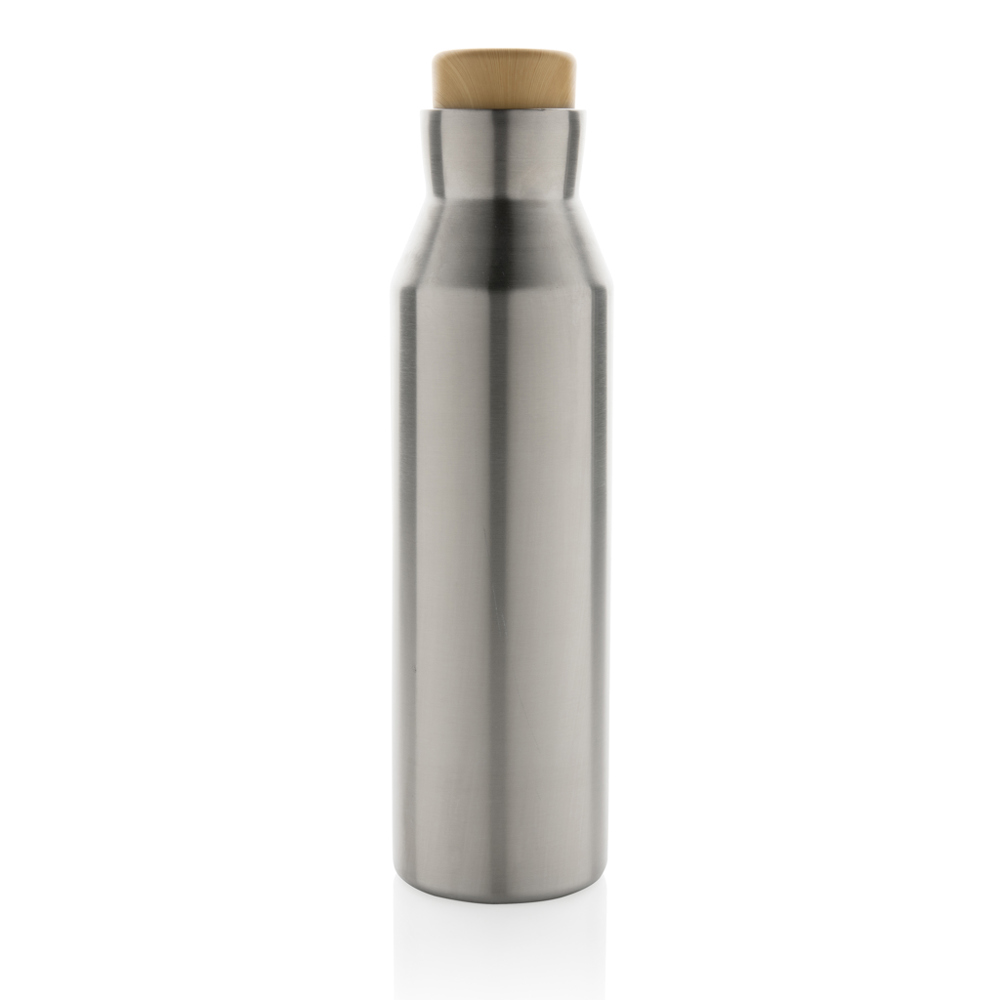 Gaia Vakuumflasche aus RCS recyceltem Stainless-Steel - silber (± PMS 428)