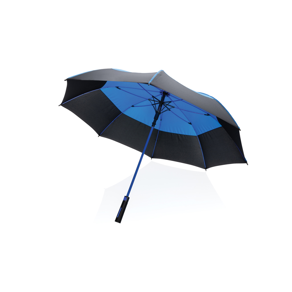 27" Impact AWARE™ RPET 190T Auto-Open Stormproof-Schirm - blau (± PMS blue)