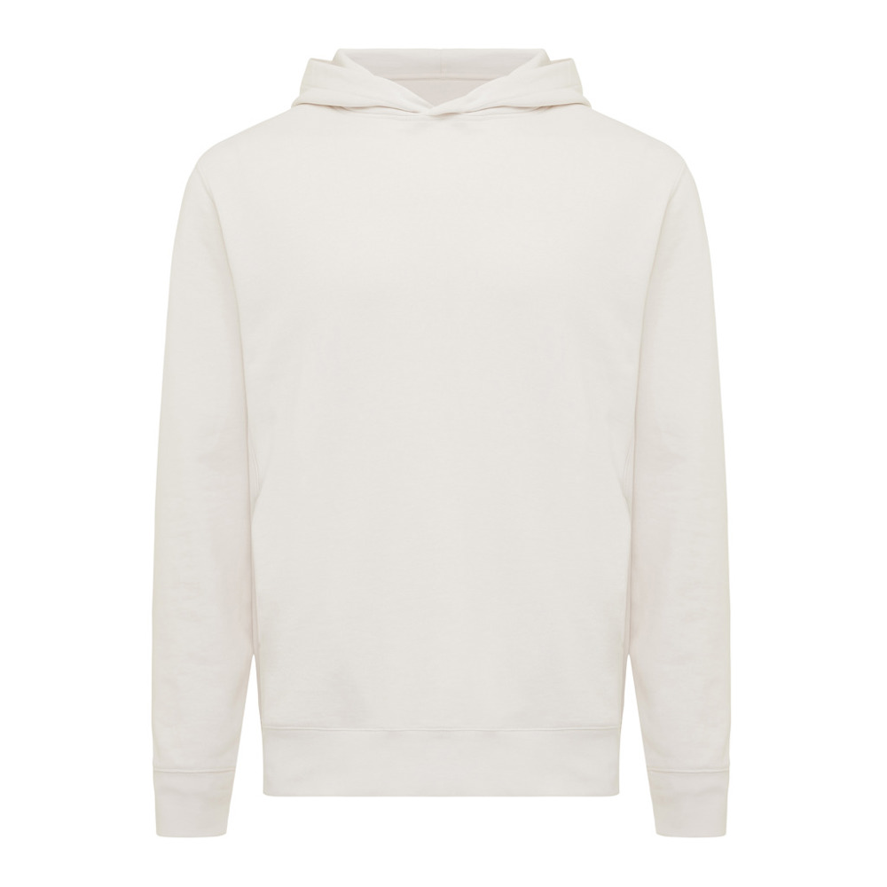 IQONIQ Yengo Hoodie mit Seitentaschen aus rec. Baumwolle - ivory white (± PMS 12-2103 TCX)