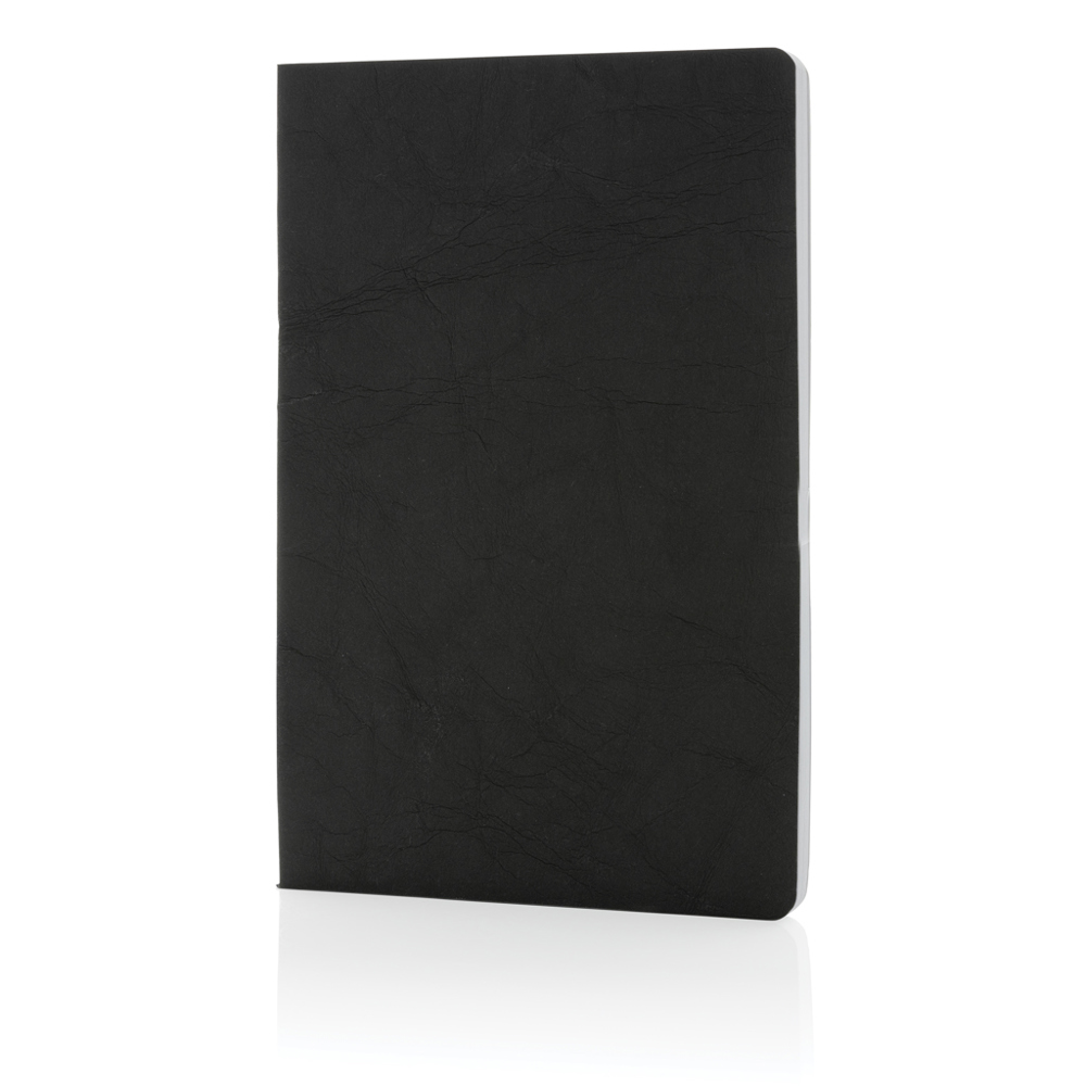 Salton Luxus Kraftpapier Notizbuch A5 - schwarz (± PMS Black)