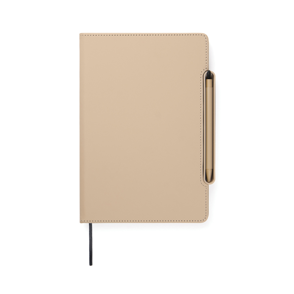 VINGA Baltimore RCS 4-in-1 nachfüllbares Notizbuch - greige (± PMS 16-0906 TPG)