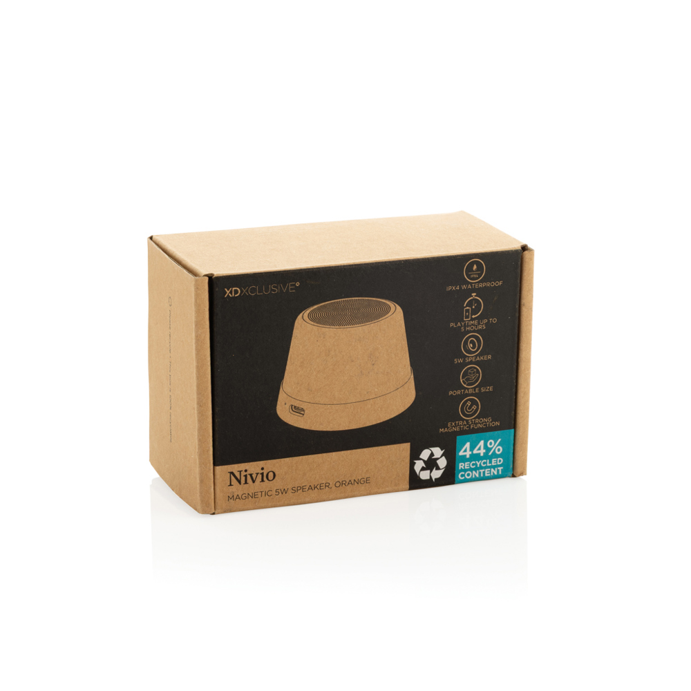Nivio magnetischer 5W-Speaker aus RCS recyceltem Aluminium